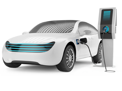 Elektroauto wird getankt